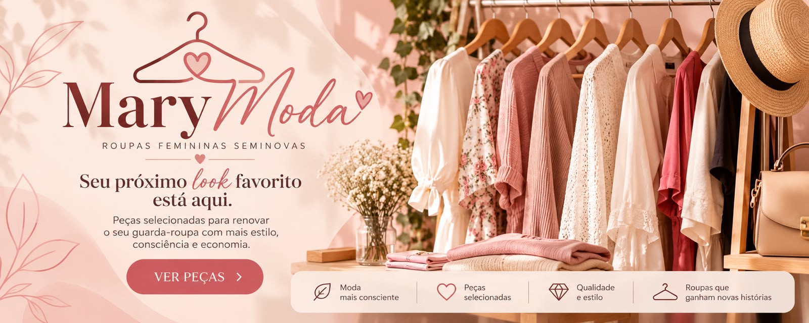 Mary Moda: seu próximo look favorito está aqui. Botão: ver peças.